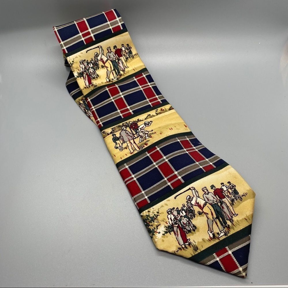 Vintage Silk Golf Tie